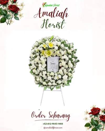 Krans Bunga Duka Cita di Tanjungagung Raya